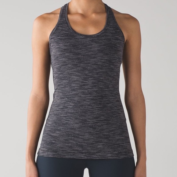 Lululemon Cool Racerback II Wee Are From Space Deep Coal Battleship Size 4 - Picture 7 of 10